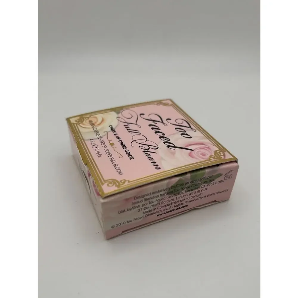 New In Box Too Faced Full Bloom Cheek & Lip Creme Color PRIM & POPPY